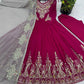 Designer Heavy Georgette Embroidered Party Wear Gown Set
