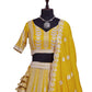Sequin Embroidered Vichitra Silk Lehenga
