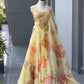 Coral Floral Organza Corset Lehenga