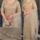 Turkish Style Embroidered Organza Saree