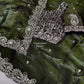 Dual Tone Satin Saree with Sequin Border