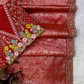 Red Banarasi Jacquard Silk Saree