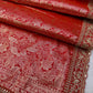 Red Banarasi Jacquard Silk Saree