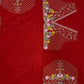 Red Banarasi Jacquard Silk Saree