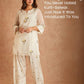 Ivory Chanderi Suit with Farshi Palazzo