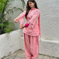 Pink Mul Chanderi Kurta with Farshi Salwar