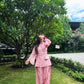 Pink Mul Chanderi Kurta with Farshi Salwar
