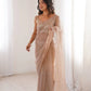 Violet Shimmer Sequin Net Saree