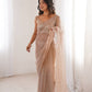 Violet Shimmer Sequin Net Saree