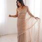 Violet Shimmer Sequin Net Saree