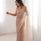 Violet Shimmer Sequin Net Saree