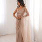 Violet Shimmer Sequin Net Saree
