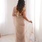 Violet Shimmer Sequin Net Saree