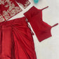 Embroidered Koti Style Dhoti Lehenga Set for Wedding and Festive Wear