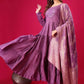 Designer Roman Silk Embroidered Gown Set with Jacquard Dupatta