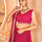 Sequin Border Lehenga Choli with Dupatta
