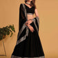 Sequin Border Lehenga Choli with Dupatta