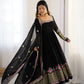 Designer Georgette Embroidered Gown Set