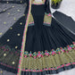 Designer Georgette Embroidered Gown Set
