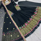 Designer Georgette Embroidered Gown Set