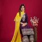 Embroidered Chinnon Silk Suit Set with Dupatta