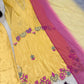 Yellow Cutwork Embroidered Kurta Palazzo Set