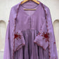 Scalloped Chanderi Anarkali with Dupatta