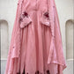 Scalloped Chanderi Anarkali with Dupatta