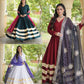 Rayon Gota Patti Anarkali with Leheriya Dupatta