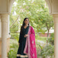 Rayon Gota Patti Anarkali with Leheriya Dupatta