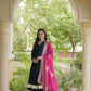 Rayon Gota Patti Anarkali with Leheriya Dupatta