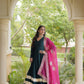 Rayon Gota Patti Anarkali with Leheriya Dupatta