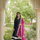 Rayon Gota Patti Anarkali with Leheriya Dupatta