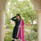 Rayon Gota Patti Anarkali with Leheriya Dupatta