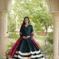 Rayon Gota Patti Anarkali with Leheriya Dupatta