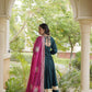 Rayon Gota Patti Anarkali with Leheriya Dupatta