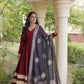 Rayon Gota Patti Anarkali with Leheriya Dupatta