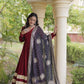 Rayon Gota Patti Anarkali with Leheriya Dupatta