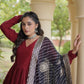 Rayon Gota Patti Anarkali with Leheriya Dupatta