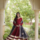 Rayon Gota Patti Anarkali with Leheriya Dupatta