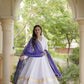 Rayon Gota Patti Anarkali with Leheriya Dupatta