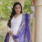 Rayon Gota Patti Anarkali with Leheriya Dupatta