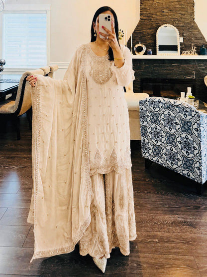 Georgette Sharara Suit Set