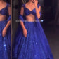 Royal Blue Sequin Lehenga Choli