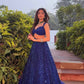 Royal Blue Sequin Lehenga Choli