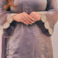 Lavender Shimmer Silk Farshi Salwar Suit