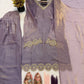 Lavender Shimmer Silk Farshi Salwar Suit