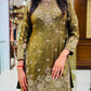 Embroidered Fendy Kurti Palazzo Set for Wedding and Festive Wear