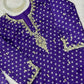Purple Bandhani Print Kurta Set with Dupatta