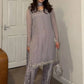 Embroidered Faux Georgette Suit Set with Dupatta